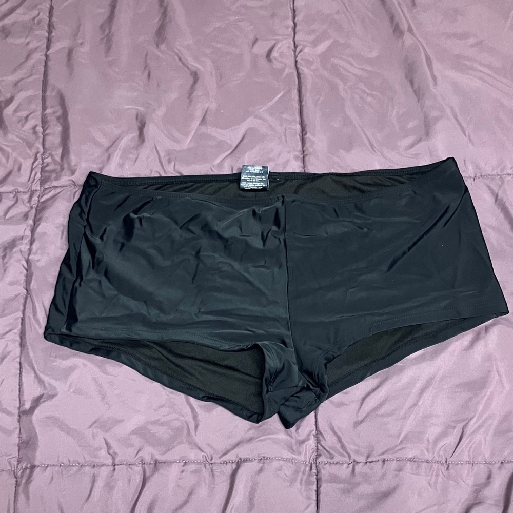 Women’s Black Swim Boyshorts - Comfortable Coverage